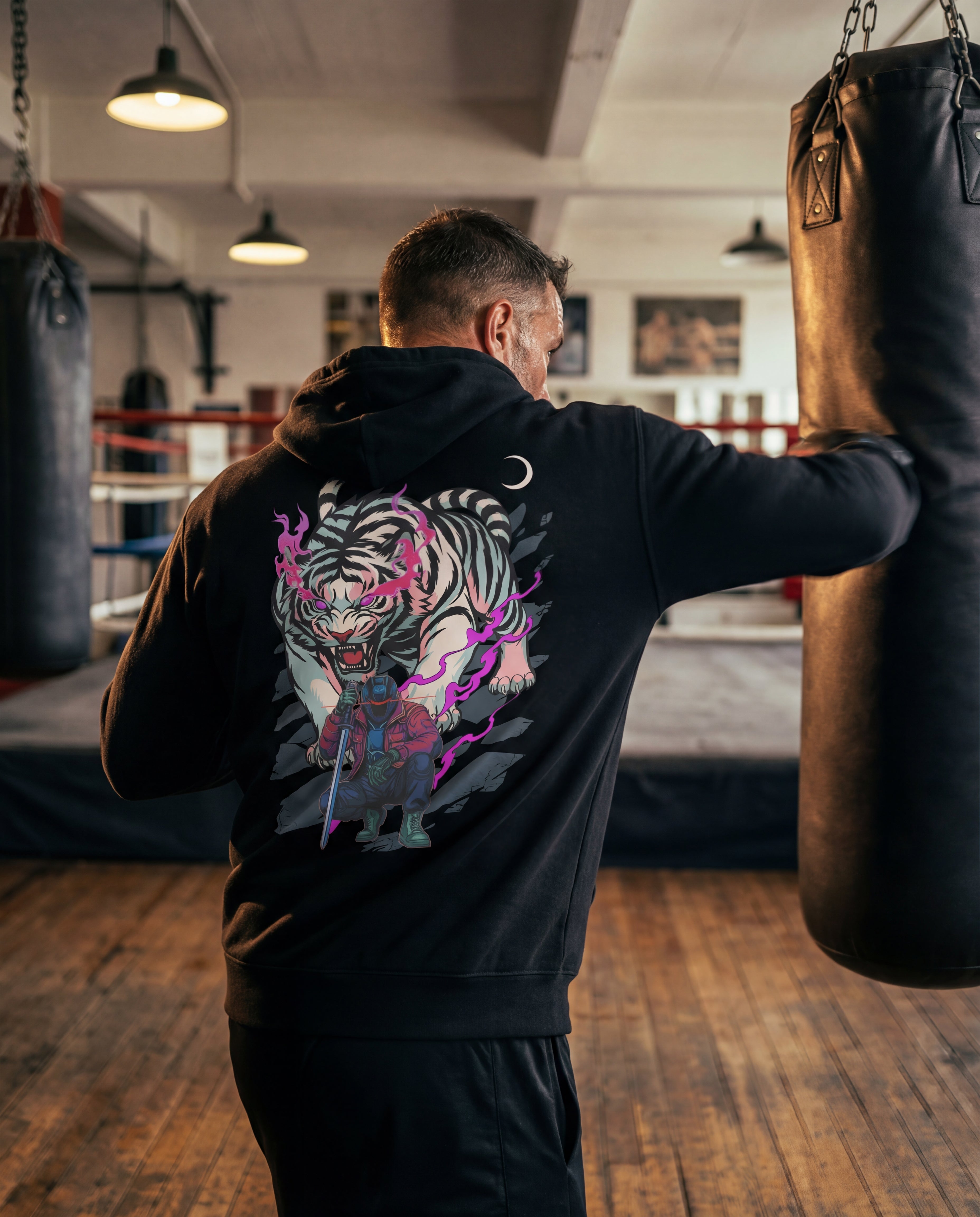 Sudadera Hoodie Eco Values · Tiger