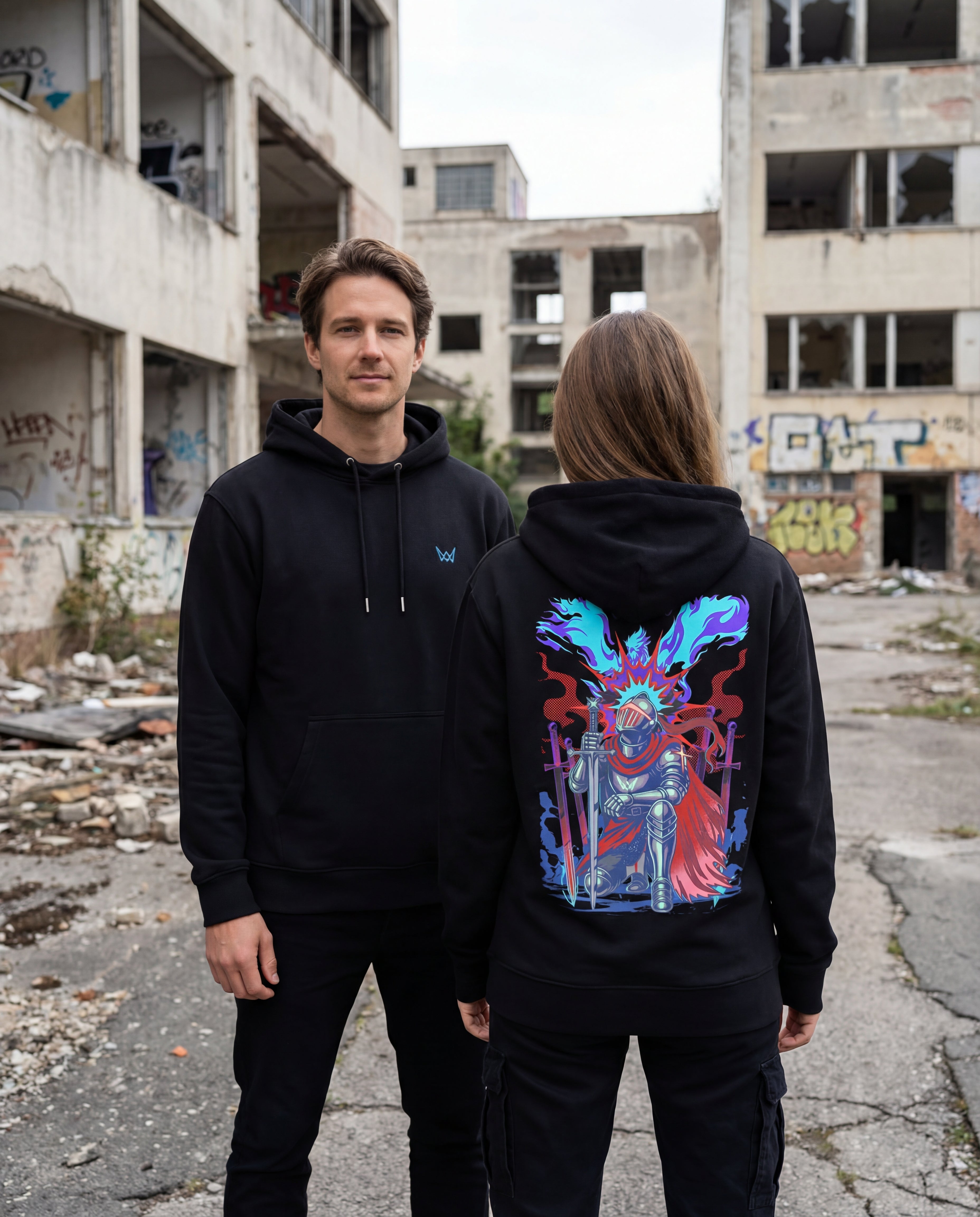 Sudadera Hoodie Eco Values · Knight