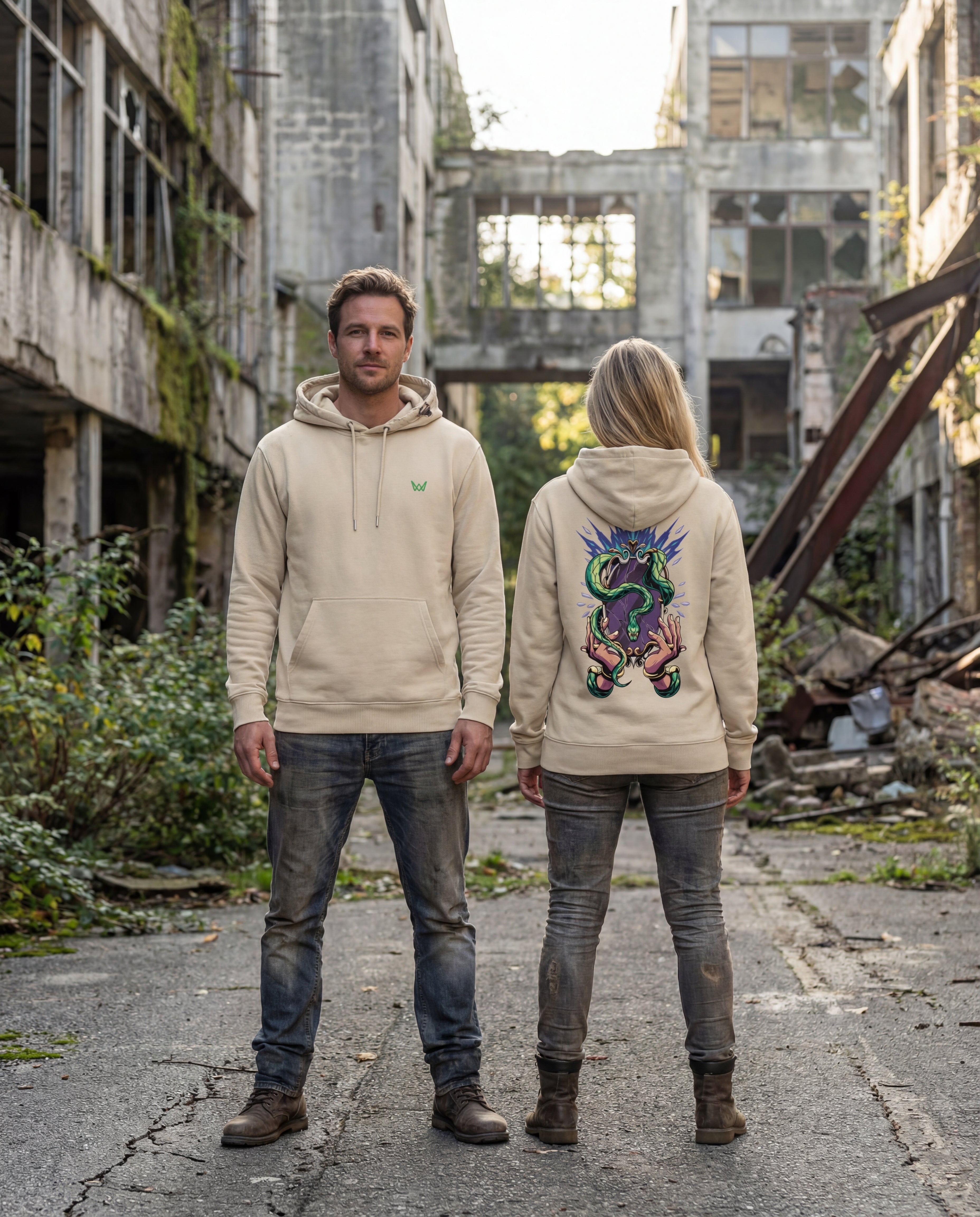 Sudadera Hoodie Eco Values · Snake