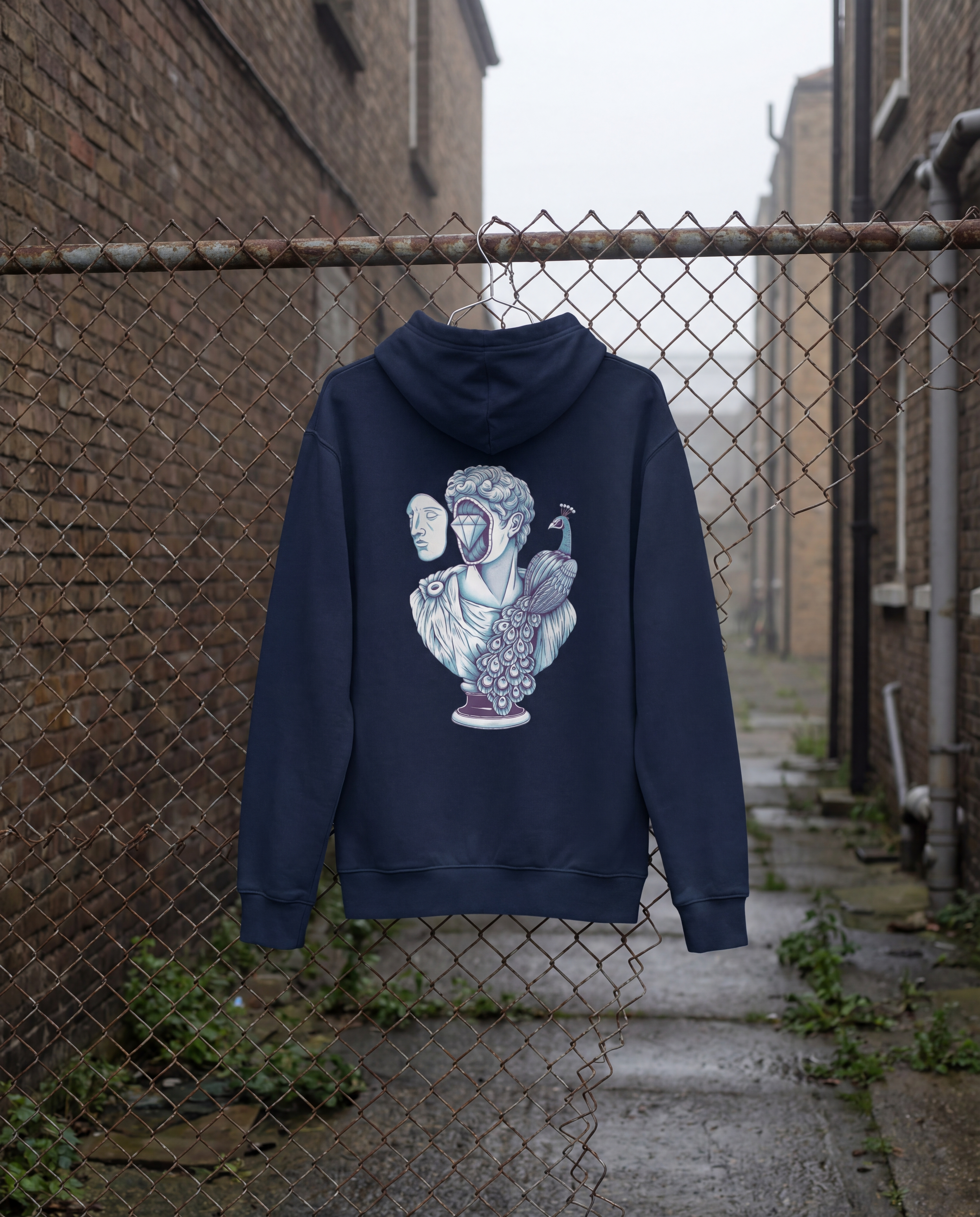 Sudadera Hoodie Eco Values · Peacock