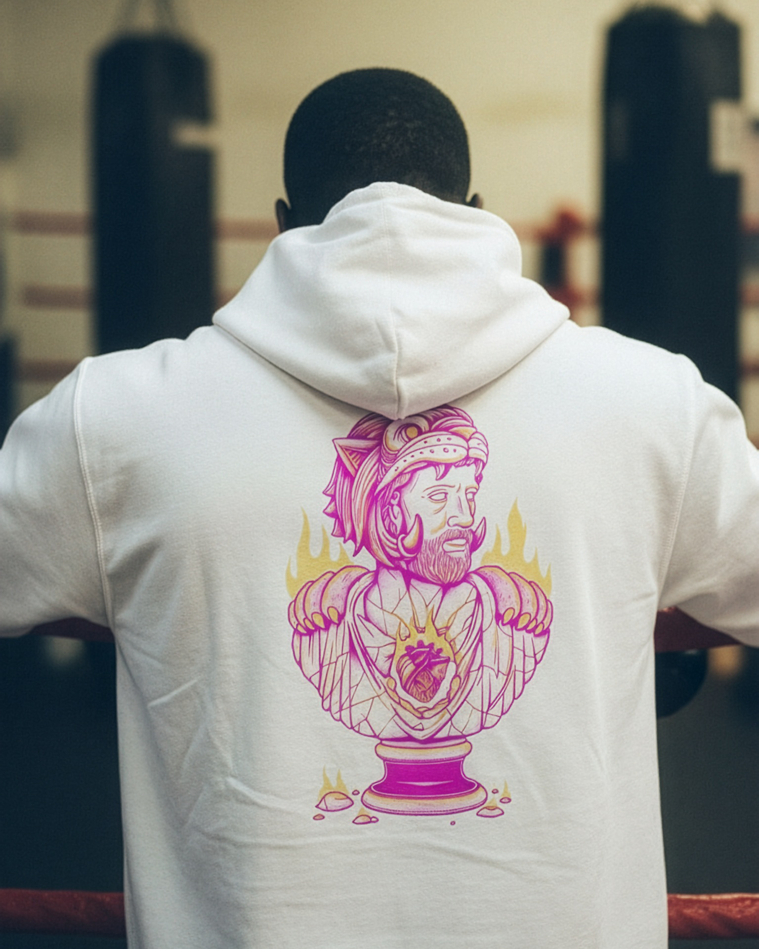 Sudadera Hoodie Eco Values · Lion